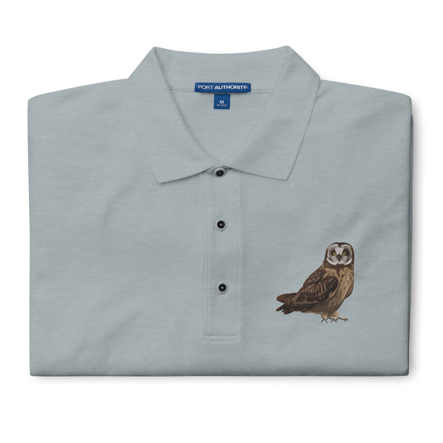 Short Eared Owl Men's Premium Polo