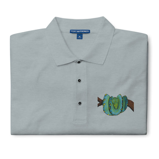 Green Tree Python Men's Premium Polo