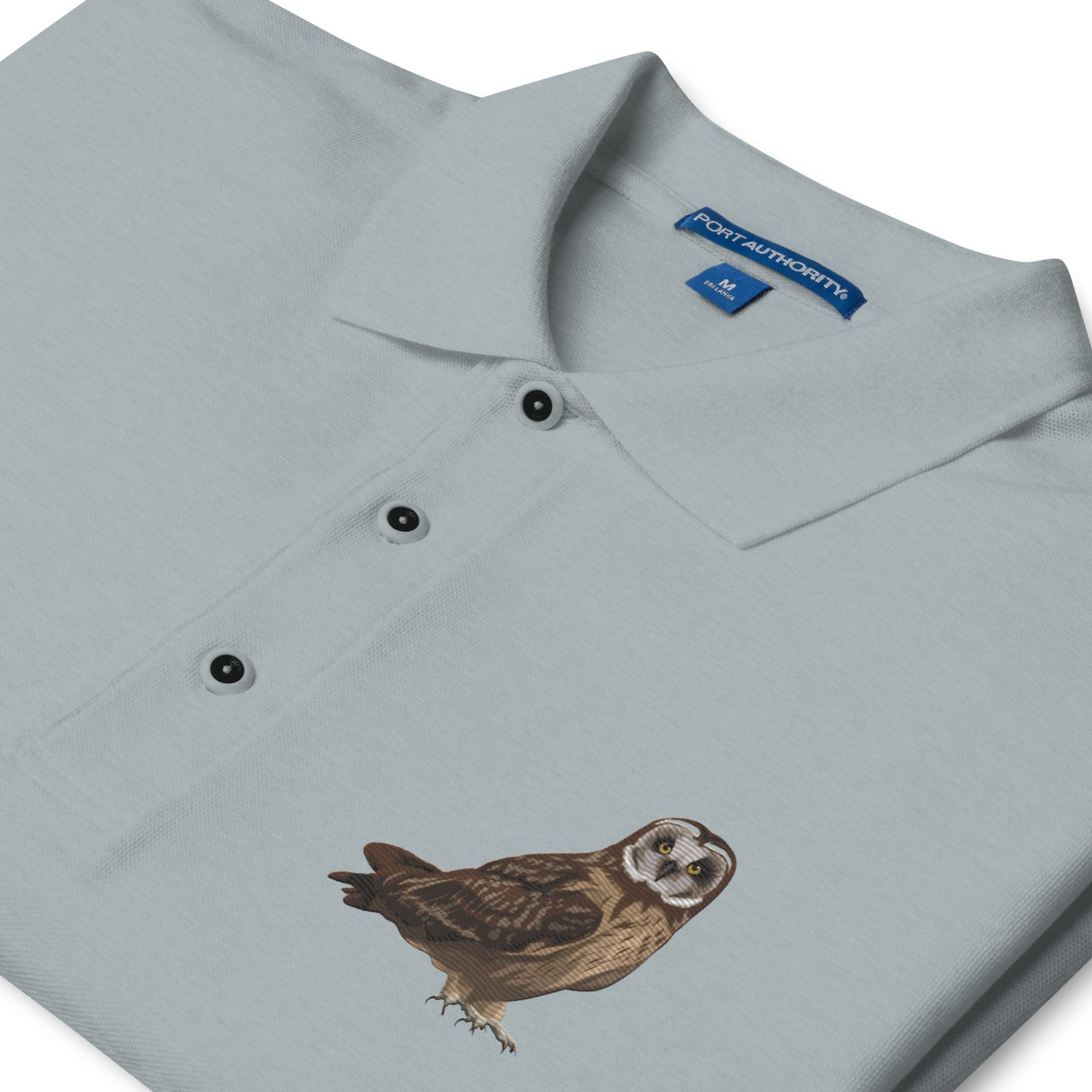 Short Eared Owl Men's Premium Polo